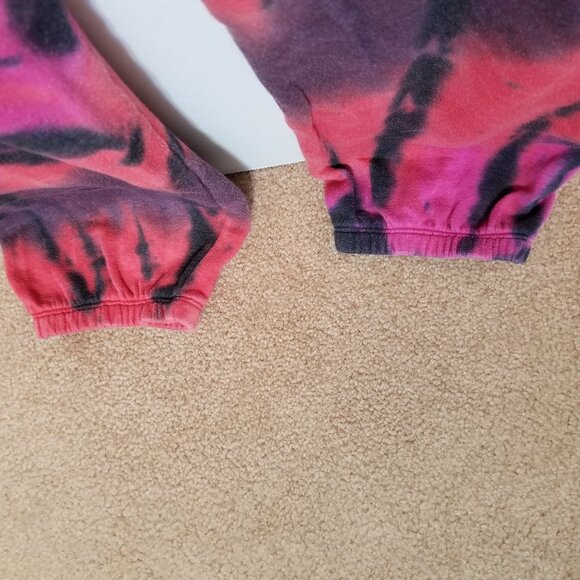 Victoria's Secret PINK sweatpants Large Supernova Tie Dye script logo colorful - Picture 13 of 15